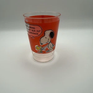 VERY RARE Vintage Peanuts Chocolate lemonade Cup Plastic - Picture 1 of 7