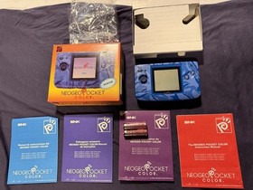 SNK Neo Geo Pocket Color Console CIB Ocean Blue Never Used