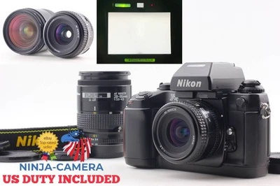 2 lentes [COMO NUEVO] Cuerpo de cámara fotográfica Nikon F4 AF 28 mm f2,8 + 28-85 mm f3,5-4,5 JAPÓN Foto 1 de 4