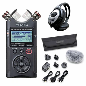 Grabadora de audio Tascam DR-40X + juego de accesorios AK-DR11GMKIII + auricu... - Imagen 1 de 7