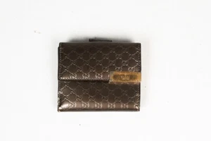 Portafoglio Originale Gucci Monogram Marrone Unisex H4133 - Foto 1 di 3