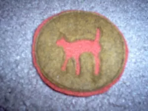 WWI US Army patch 81st Division "WIld Cat" Signal unit patch AEF wool - Picture 1 of 1