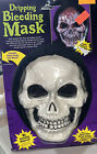 Masque crâne vintage saignement sang goutte à goutte pompe cardiaque Halloween monde amusant années 90
