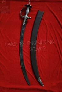 Espada hoja forjada india diseño dientes, espada punjabi, espada medivial, - Imagen 1 de 11