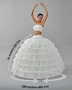 Women's Hoop Petticoat, Wedding Dress Underskirt, Ball Gown Crinoline - Picture 1 of 10