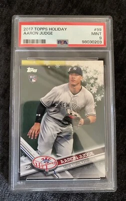 2017 Topps Holiday Aaron Judge #99 RC Rookie PSA 9 - Image 1 of 4