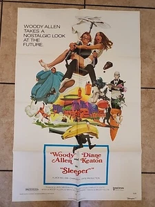 Sleeper 27x41 gefaltet Original ein Blatt Filmposter Woody Allen Diane Keaton - Bild 1 von 7