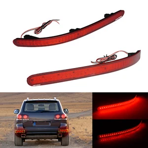 2x Stoßstangen Reflektor Rücklicht Schlussleuchte Rot LED für VW Touareg 7L - Bild 1 von 12