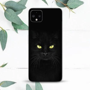 Black Cat Face Animal Aesthetic Case For Google Pixel 2 3 3a 4 4a 5 6 7 8 XL - Picture 1 of 1