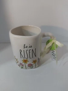 Rae Dunn He Is Risen Floral Mug Gift Quality - Picture 1 of 3