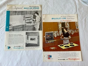 RARE Vintage Westinghouse Built-In Ovens Ranges Catalog Flyer Lot Of 2 ~ MCM - Picture 1 of 9