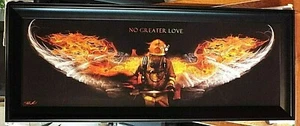 NO GREATER LOVE , FIREMAN, framed - Picture 1 of 5