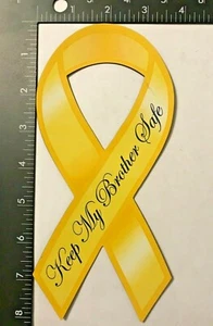"KEEP MY BROTHER SAFE" 4"X8" RIBBON MAGNET (FAMILY, MILITARY) - Bild 1 von 2