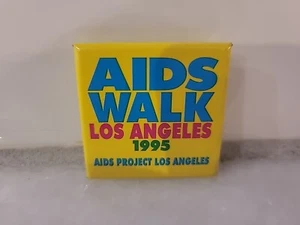 1995 AIDS Walk LOS ANGELES Pinback Button Pin Vintage LGBTQ - Picture 1 of 2