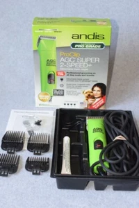 Andis Pro Clip AGC2 Professional Animal Grooming Cipper Green Excellent Cond - Picture 1 of 24