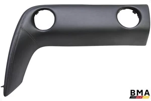 Tapicería delantera derecha de cuero negra para tablero de instrumentos Nissan GTR R35 2009-2016 OEM - Imagen 1 de 9