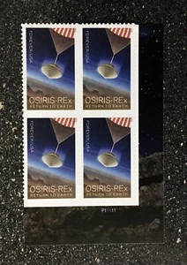2023USA #5820 Forever Osiris REx Return to Earth - Plate Block of 4 (LR) mint - Picture 1 of 1