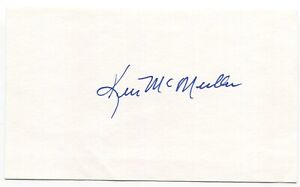 Ken McMullen Signed 3x5 Index Card Autographed Baseball 1963 Los Angeles Dodgers
