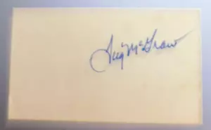 Tug McGraw Philadelphia Phillies Hand-Signed Index Card - Picture 1 of 1