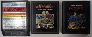 Atari 2600 Game Lot of 3 Street Racer , Star Voyager , Superman Untested - Picture 1 of 7