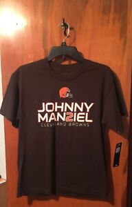 2452) Cleveland Browns NFL T-Shirt Johnny Manziel SZ XL 18 NWT Short Sleeve