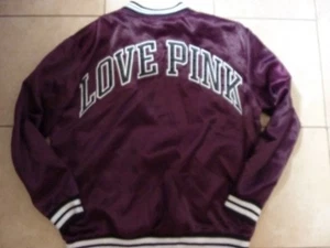 VICTORIA'S SECRET PINK NEW "LOVE PINK" "PINK" LINED COACHES JACKET NWT - Picture 1 of 1