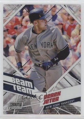 2021 Topps Stadium Club Chrome Beam Team Wave Refractor Derek Jeter #BTC-1 HOF - Image 1 of 2