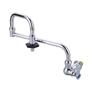 Single Handle Wall Mount Standard Kitchen Faucet with Insulated Switch in Chrome - Imagen 1 de 7