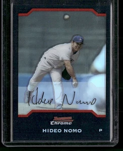 2004 Bowman Chrome #35 Hideo Nomo Refractor Los Angeles Dodgers - Picture 1 of 2