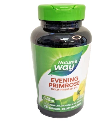 Nature's Way 120 Evening Primrose Oil, Cold Pressed 120 mg GLA Serving 05/2027 - Image 1 of 4