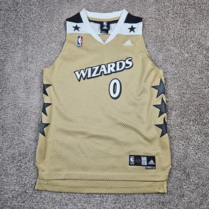 Adidas Youth Large (14-16) Gilbert Arenas Washington Wizards #0 Gold Jersey - Picture 1 of 10