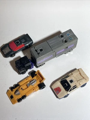 Lote G1 Stunticons Menasor 1985 tira de arrastre Motormaster Wildrider Breakdown Foto 1 de 4
