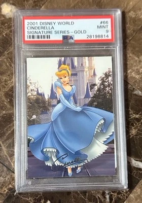 2001 Disney Silver Signature Cinderella GOLD Signature PSA 9 Unbelievably Rare - Image 1 of 2