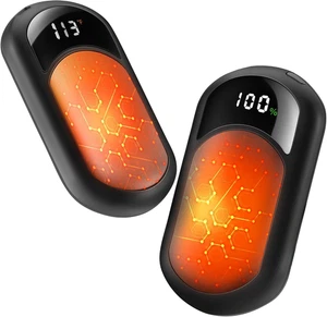 Elektrische Handwärmer 2er Set 6400 mAh Dünn & Leicht 3 Stufen Outdoor - Bild 1 von 16