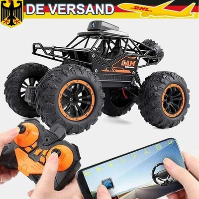 RC Auto 4WD High Speed Ferngesteuerte Trucks Crawler Cars Offroad 720p-HD-Kamera - Bild 1 von 4