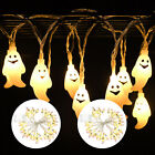 60 LED Halloween Fairy String Light Night White Ghost Lighting Lamp Party Decor