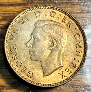 1944 Great Britain Florin Nice Original Choice BU+ KM-855 CHRC - Picture 1 of 2
