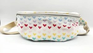 No Boundaries Rainbow Hearts Front Zipper Multi Use Fanny Pack/Cross Body, NWOT - Picture 1 of 12
