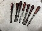 Large Lot Of Stanley 750 Chisels
