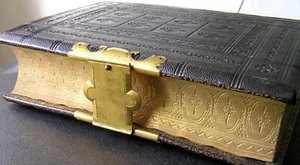MINIATURE QUARTO BIBLE TAYLOR FAMILY 1846 - Picture 1 of 12