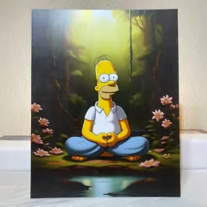 Homer Simpson art Poster 11"X14" - SIMPSONS CARTOON COMIC BOOK VIDEO GAME ANIME - Picture 1 of 2
