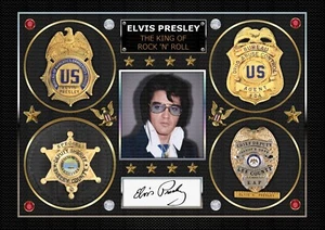 ELVIS PRESLEY - DEA - Police Badge - Exclusively Made By Mashed Designs - Imagen 1 de 9