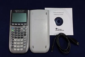 TI-84 Plus Silver Edition Graphing Calculator Texas Instruments CD Manual USB - Picture 1 of 8