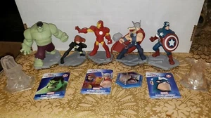 Disney Infinity 2.0 11pc Avengers lot Hulk Thor Iron Man crystal tower disc card - Picture 1 of 8