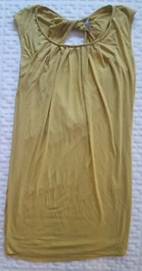 LUSH Damen Tunika Top Gr. L leicht ärmellos senf Viskose NEU - Bild 1 von 8