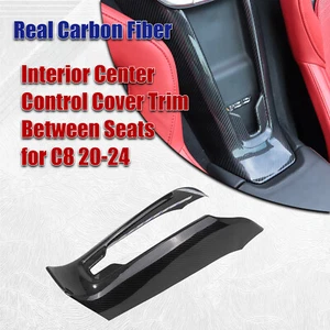 Real Carbon Fiber Interior Center Control Cover Trim For C8 20-25 Between Seats - Bild 1 von 18