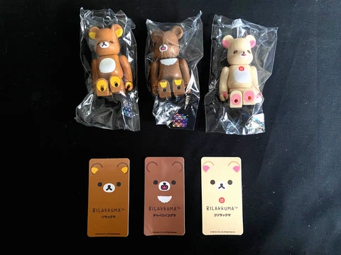 Medicom Bearbrick Series 45 100% Rilakkuma Variant BEARS SET OF 3 + BOXES Cover