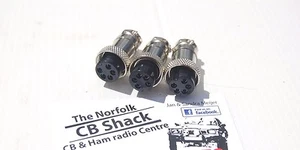 5 Pin Mikrofonstecker 3er-Pack Mikrostecker Amateur oder CB Radio - Bild 1 von 4