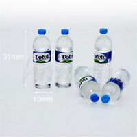NEW 10Pcs Dollhouse Volvic Bottled Mineral Water 1:6 Miniature Drink Accessories