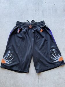 Adidas Authentic Phoenix Suns NBA Basketball Team Swingman Black Shorts Sz M